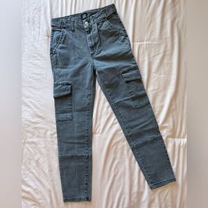 BDG Women's Cargo Jeans in Faded Charcoal